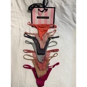 NWT Victoria’s Secret Thong Panty Bundle– Size XS – V-String Mix